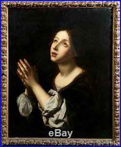 18th Century Follower of Carlo Dolci Italian Religious Oil Painting La Speranza