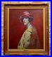 1910s-Study-Portrait-Woman-withRed-Hat-Oil-painting-possibly-William-Merritt-Chase-01-dajh