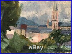 1940s French Oil Painting On canvas