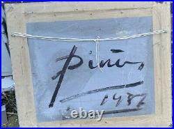 1960s ITALIAN IMPRESSIONIST OIL PAINTING on panel OF ELEGANT LADY signed Pino