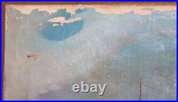1976 Impressionist oil painting seascape signed