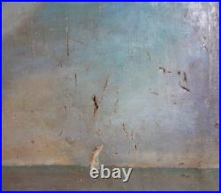 1976 Impressionist oil painting seascape signed