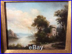 19th Century Antique Oil Painting Signed