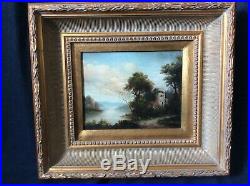 19th Century Antique Oil Painting Signed
