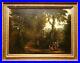 19th-Century-Original-Antique-Landscape-Oil-Painting-Canvas-Blackberry-Picking-01-pn