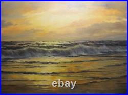 20x40 org. 1950 oil painting by Robert Wood of Laguna Beach Authentic Piece