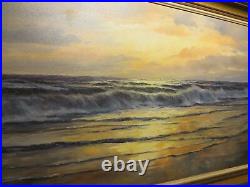 20x40 org. 1950 oil painting by Robert Wood of Laguna Beach Authentic Piece