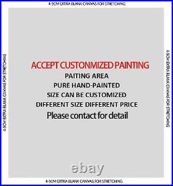 24x36 inches Dance stretched Oil Painting Canvas Handmade Art Wall Decor mode10D