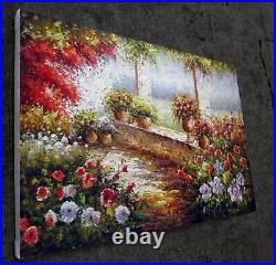 24x36 inches Mediterranean stretched Oil Painting Canvas Handmade Art Wall 506