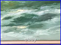 28 x 39 Giuseppe Rossi Italy Seascape Landscape Large Oil Original Painting