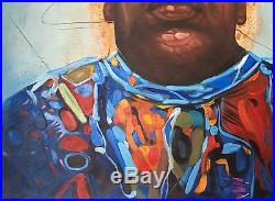 32x32 Biggie Smalls Notorious BIG oil painting on canvas, handmade not printed