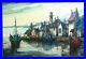 36-Mid-Century-Modern-Signed-GERARD-Marine-Boats-Harbor-Oil-Painting-on-Canvas-01-evdt