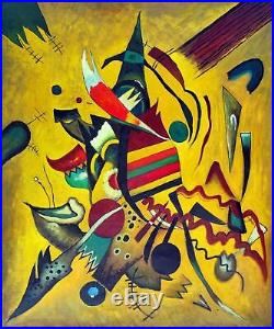 40x48 inches Rep. Wassily Kandinsky Oil Painting Canvas Handmade Art Wall D01D