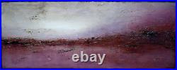 ABSTRACT PAINTING MODERN CANVAS WALL ART Large 60in US signed ELOISExxx