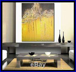 ABSTRACT PAINTING Modern CANVAS WALL ART Large, Framed, Signed, US ELOISE