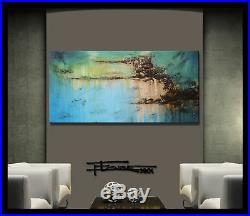 ABSTRACT PAINTING, Modern Canvas Wall Art, Large, Framed, Signed, US ELOISExxx
