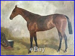 ALFRED GRENFALL HAIGH 1870-1963 Oil on Canvas'SCEPTRE' Famous Race horse