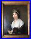 ANTIQUE-EARLY-AMERICAN-OIL-PORTRAIT-LADY-w-DOG-KING-CHARLES-CAVALIER-CHRISTIES-01-qww