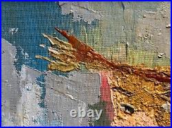 Abstract Oil painting avatar icon Ukrainian painter Canvas Framed original decor