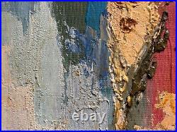 Abstract Oil painting avatar icon Ukrainian painter Canvas Framed original decor