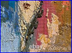 Abstract Oil painting avatar icon Ukrainian painter Canvas Framed original decor