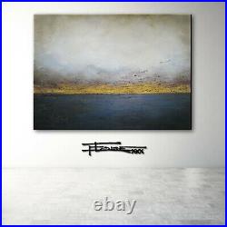 Abstract Painting Modern Canvas Wall Art, Large, Framed, Signed US ELOISExxx