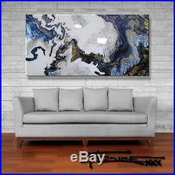 Abstract Painting Modern Canvas Wall Art Large, Resin, Framed, US ELOISExxx