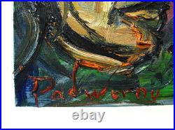 Abstract-art Deco-realism -oil on canvas nyc painting-Figurative Dreaming Man