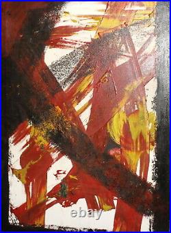 Abstract expressionism oil painting tachisme