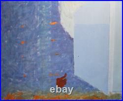Abstract modernist oil painting