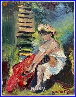 After The Bath, Oil Painting, Framed, Inspired L. Corinth