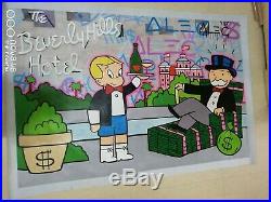 Alec Monopoly Oil Painting on Canvas art Decor, Beverly Hills Hotel 48×72inch
