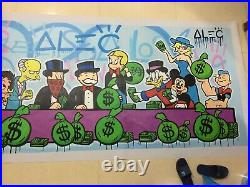 Alec Monopoly Oil Painting on Canvas art Decor, Money Team Last Supper 48×120
