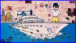 Alec Monopoly Oil Painting on Canvas art Decor, Wolf Of Wall Street 48×72inch