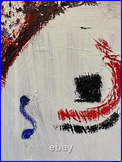 An Original Contemporary Abstract 24x36 Acrylic/Oil Painting Sad Times
