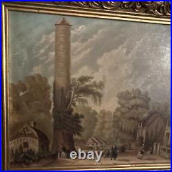 Antique 19th Century Landscape Oil Painting European Framed 12x16 Amazing Colors