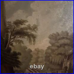 Antique 19th Century Landscape Oil Painting European Framed 12x16 Amazing Colors