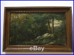 Antique Impressionism Painting Signed Landscape American Mystery Impressionist