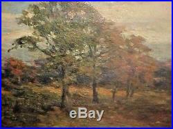 Antique Landscape Oil Painting Northern Vermont Original Gilt Frame Late 1800's
