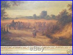 Antique Oil Painting On Canvas' John Linnell' 1792-1882. Original Painting