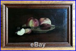 Antique Oil Painting-Still Life-CO Artist-19th Century