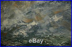 Antique Painting Impressive Seascape Ocean View Marina Vintage Abstract