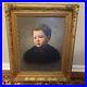Antique-Portrait-Boy-Canvas-Painting-Gold-Ornate-Gesso-Wood-Frame-1882-01-tm