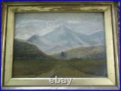Antique Small Gem Impressionist Painting Landscape Mystery Artist 19th Century