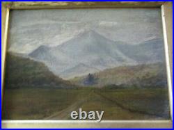 Antique Small Gem Impressionist Painting Landscape Mystery Artist 19th Century
