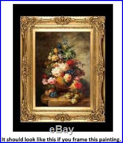 Antique Style Floral, #5, 24x36 100% Hand painted Oil Painting on Canvas