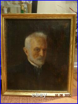 Antique oil painting Portrait of the Man