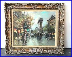 Antoine Blanchard French 18 By 22 Oil On Canvas Painting With Certificate