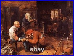 Art Wholesale Oil painting portraits Rural doctors with Injured farmers canvas