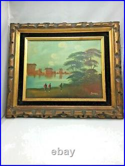 Art oil on canvas signed Sessa painting